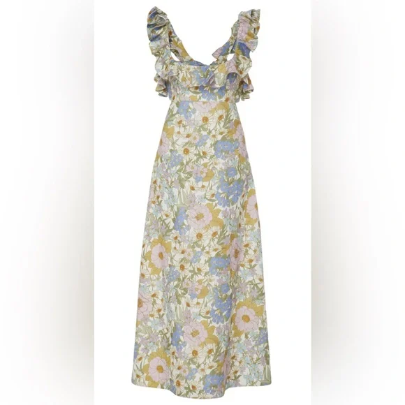 Zimmermann Floral Midi Dress - Picture 3 of 8